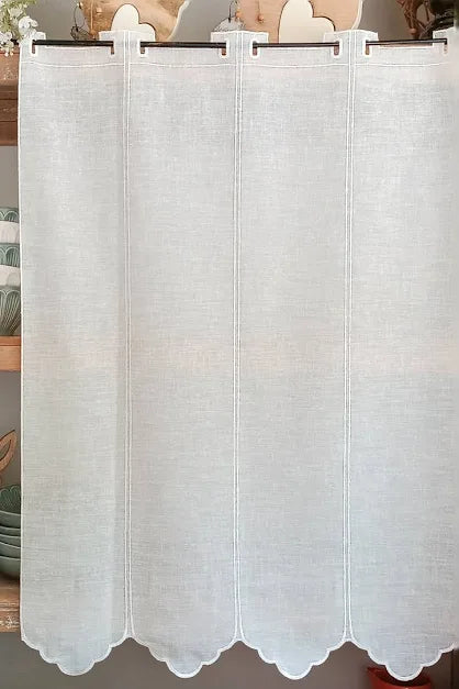 Tendina tirolese tinta unita di diverse altezze h 60,90,120,150,160,180,240