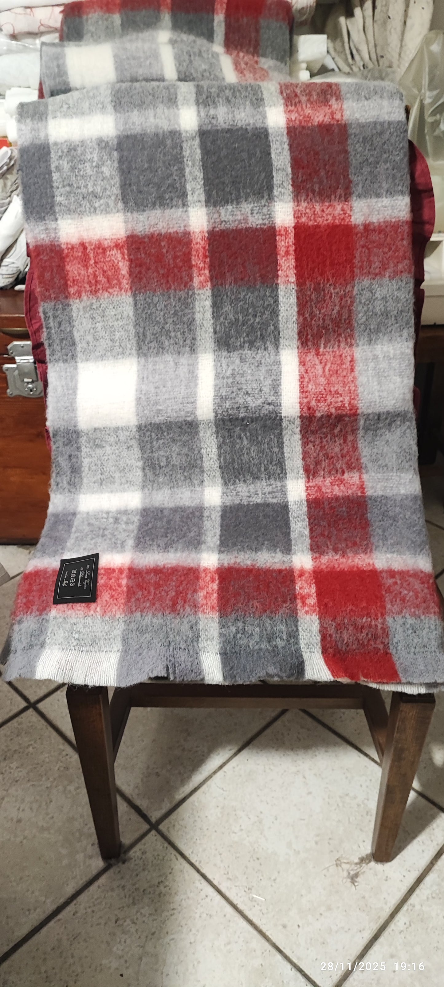 Coperta matrimoniale pura lana 92% produzione artigianale Toscana F.lli Ciaramelli