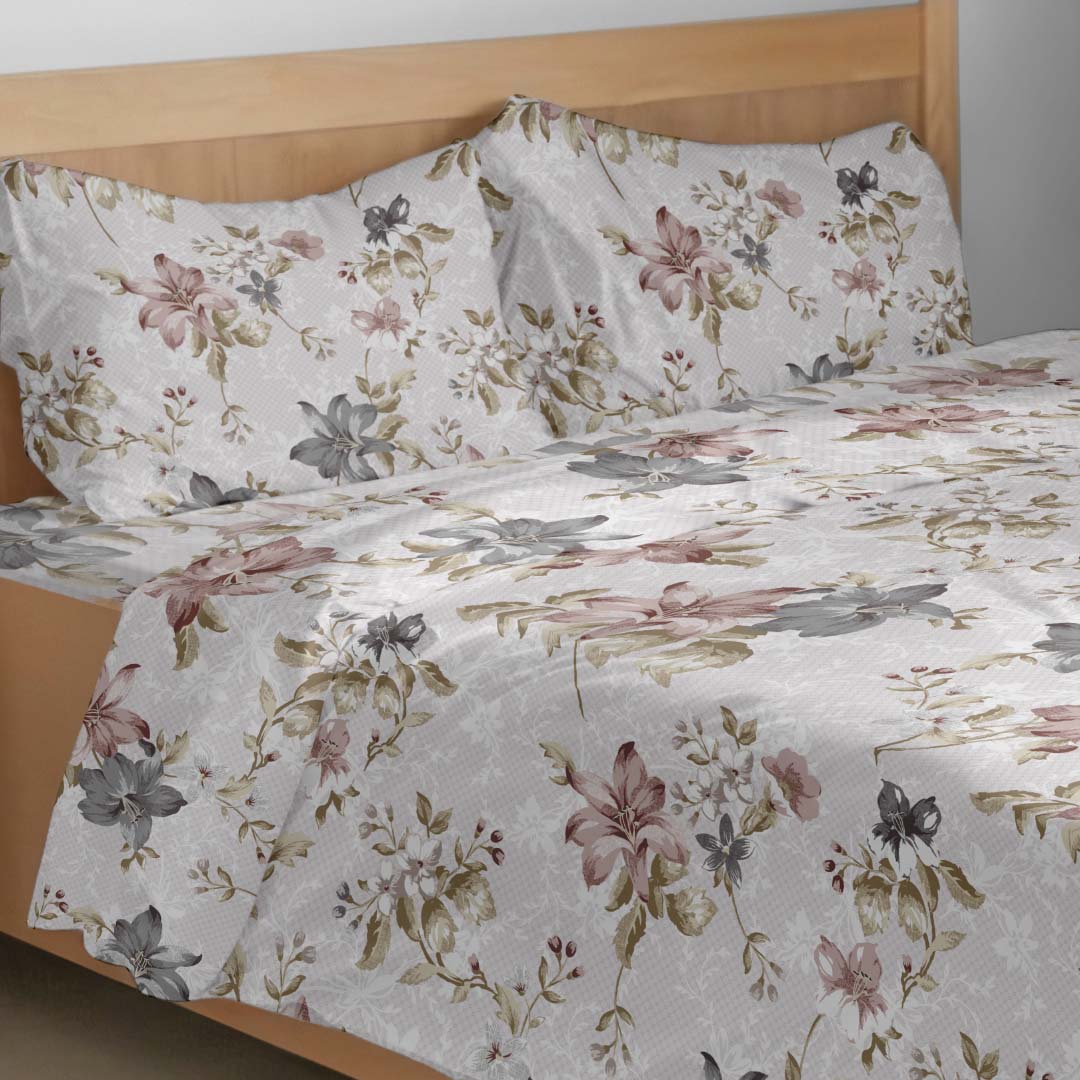 Completo  Lenzuola Briel  100% cotone arrotolato prodotto italiano Sghome