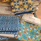 Tovaglia Antimacchia Splash Maiolica Blu Lovely Home