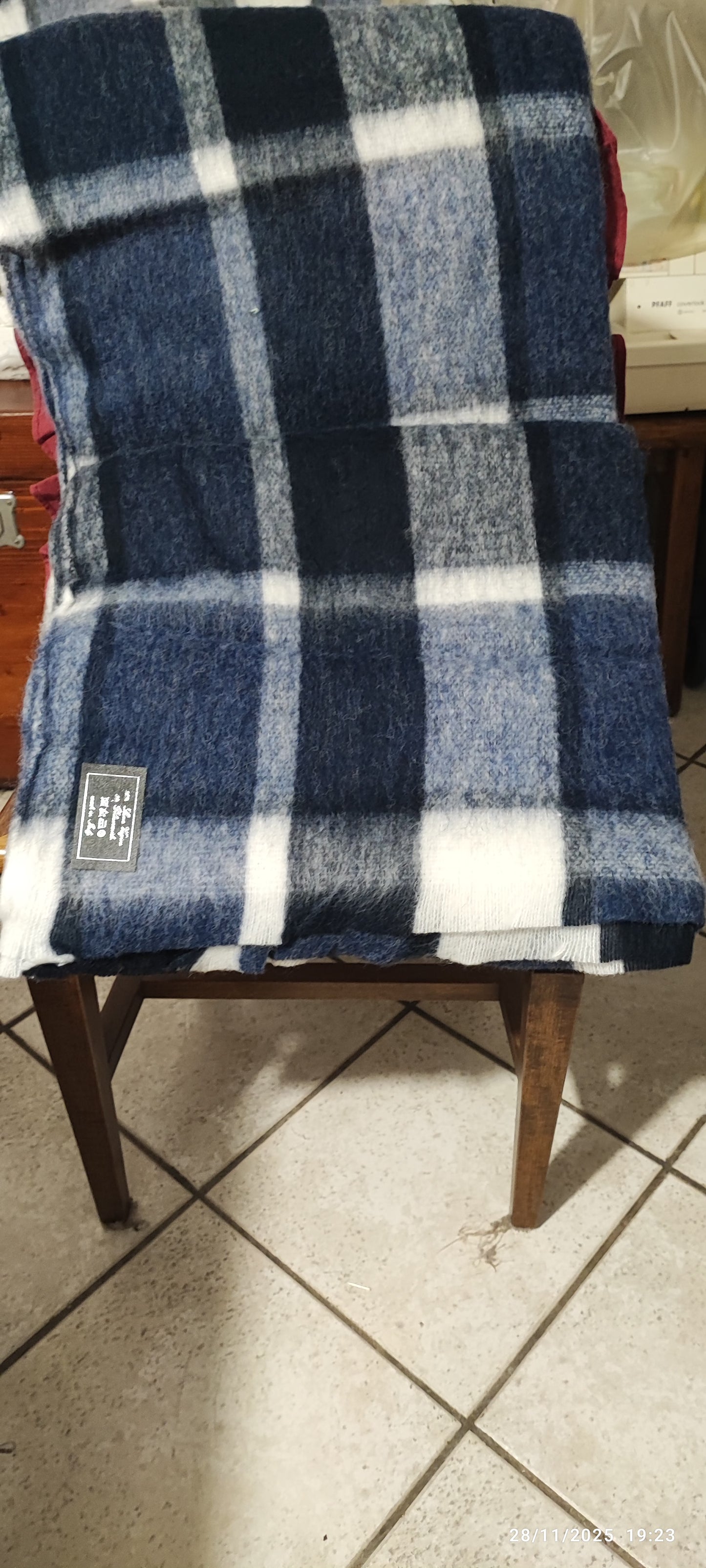 Coperta matrimoniale pura lana 92% produzione artigianale Toscana F.lli Ciaramelli