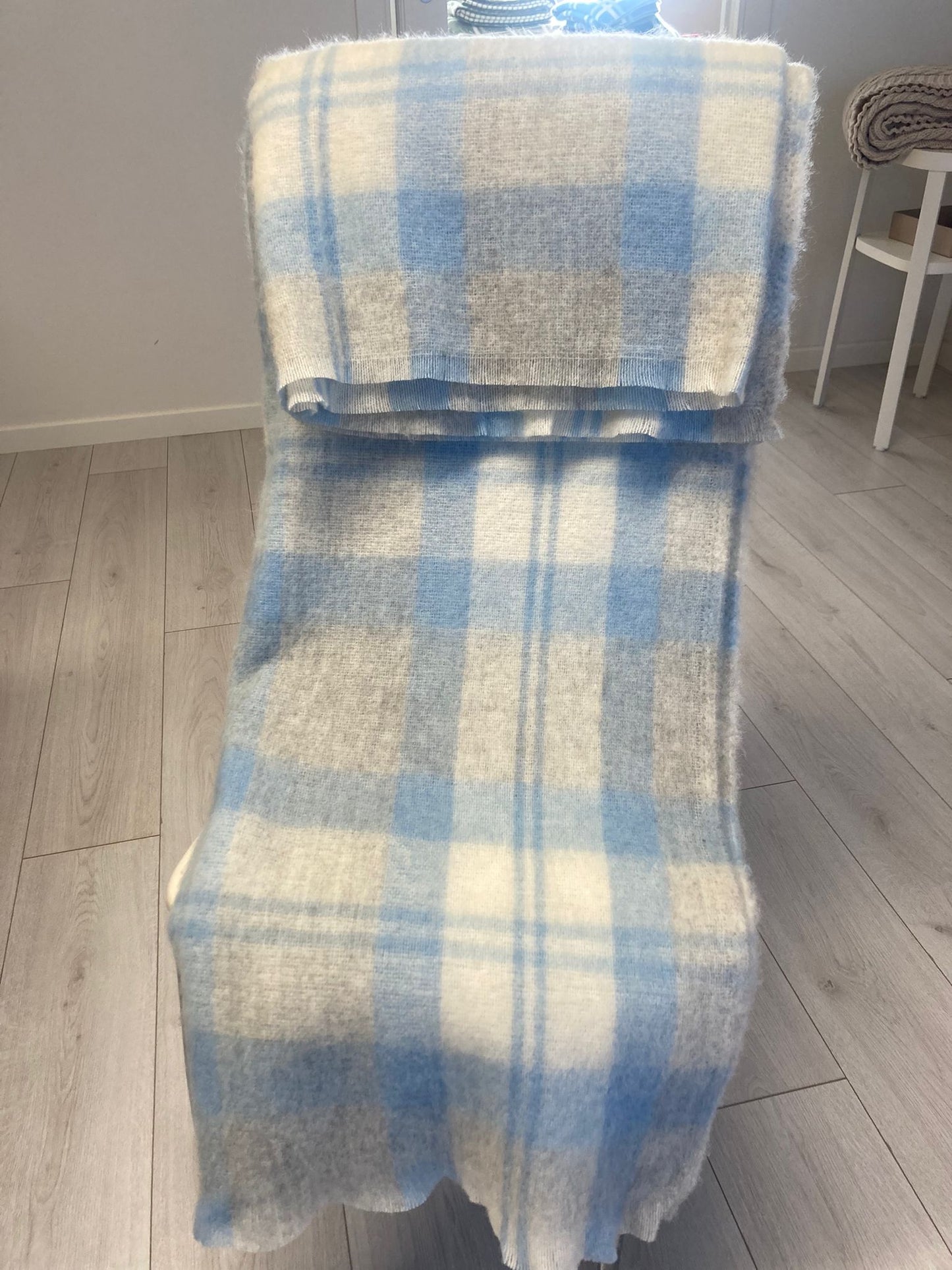 Coperta matrimoniale pura lana 92% produzione artigianale Toscana F.lli Ciaramelli