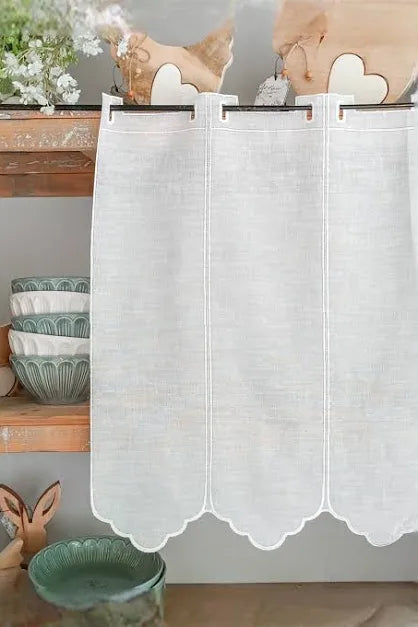 Tendina tirolese tinta unita di diverse altezze h 60,90,120,150,160,180,240