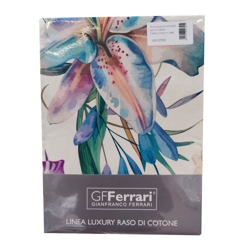 COPRIPIUMINO MATRIMONIALE RASO COTONE DIGITALE EVA 3 GF FERRARI