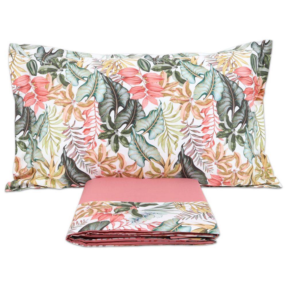 Completo Lenzuola Copriletto CREOLE Balza Viviane Lampone Matrimoniale produzione Artigianato Toscano (si possono avere un coordinamento trapuntine in tinta unita ed uguale)