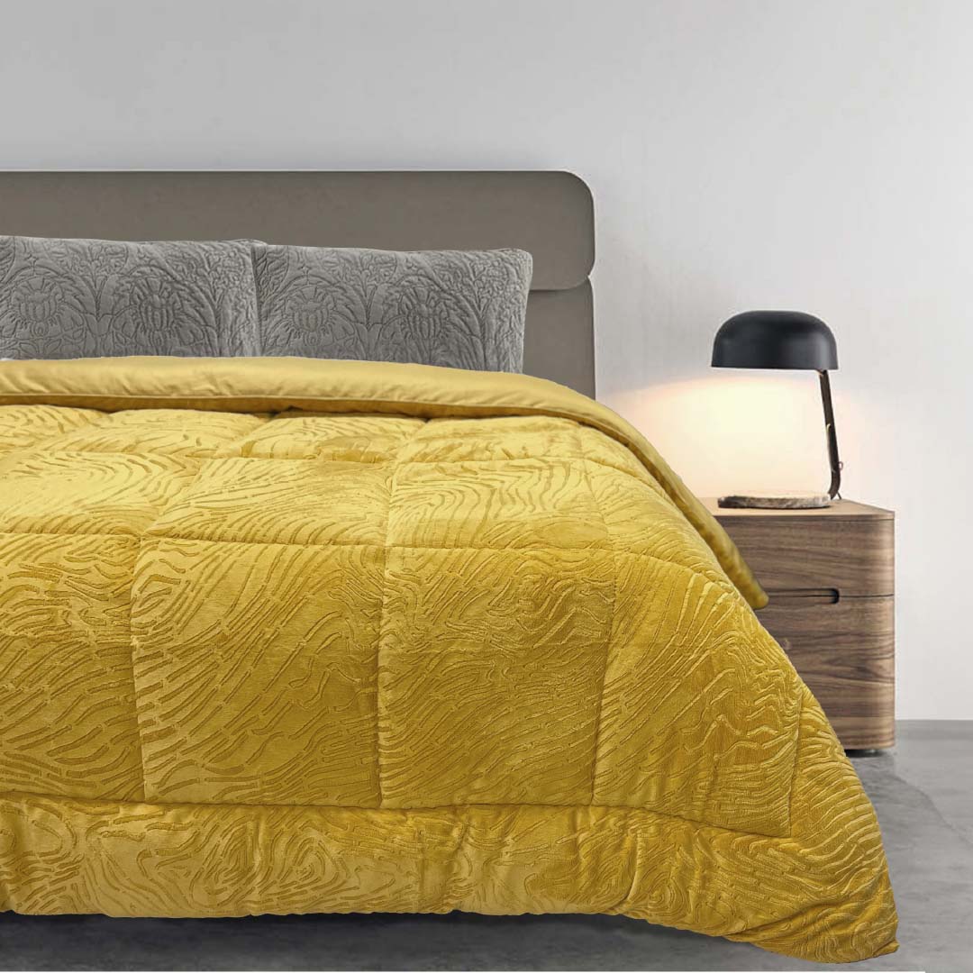 Trapunta Luminos luxury in velluto Sghome
