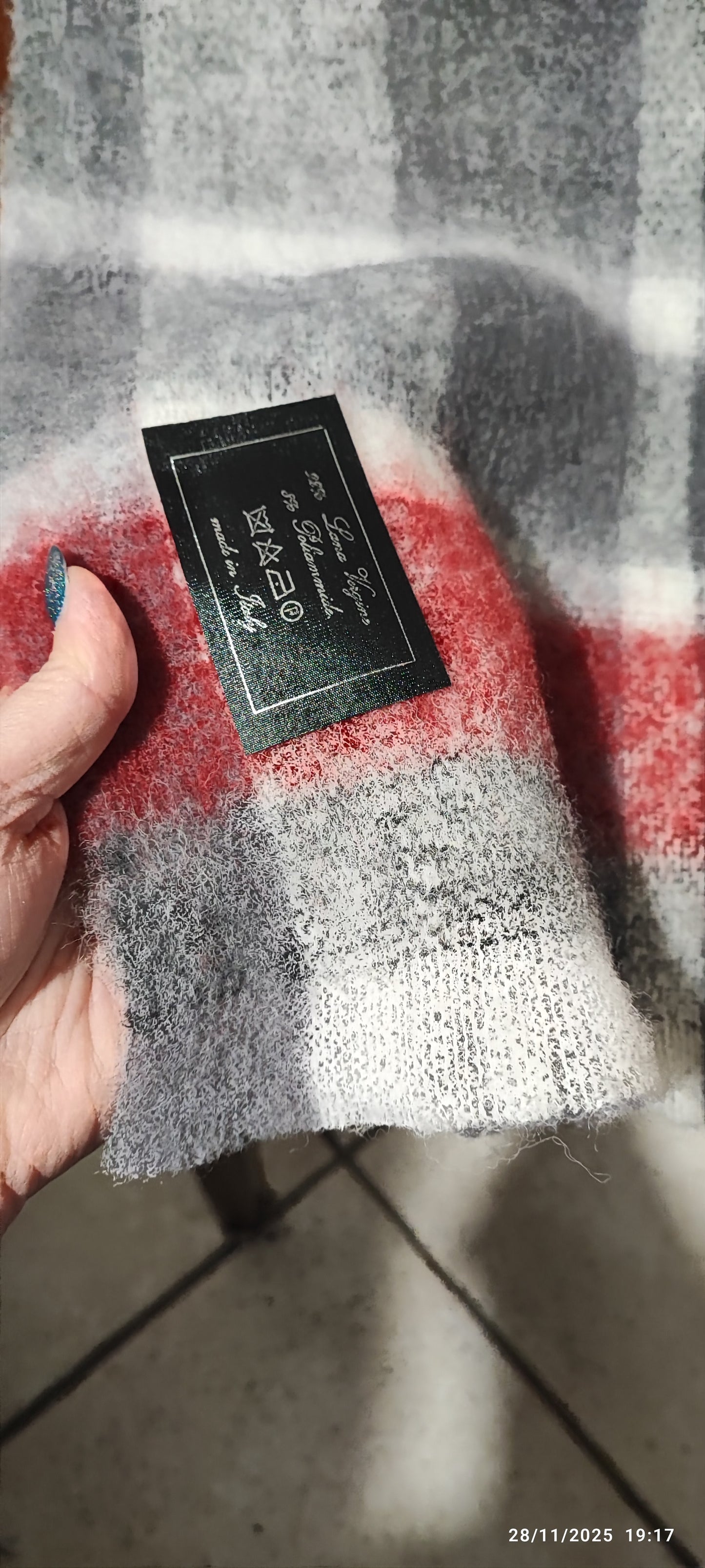 Coperta matrimoniale pura lana 92% produzione artigianale Toscana F.lli Ciaramelli