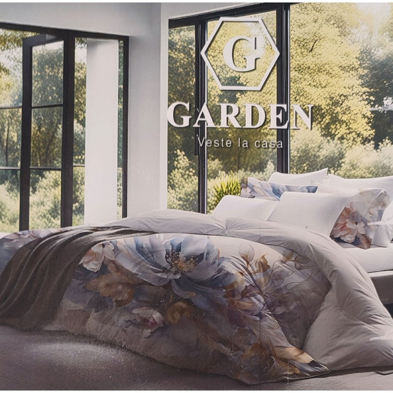 COPRIPIUMINO MATRIMONIALE COTONE DIGITALE GARDEN 141 IMBERTI