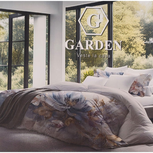 COPRIPIUMINO MATRIMONIALE COTONE DIGITALE GARDEN 141 IMBERTI