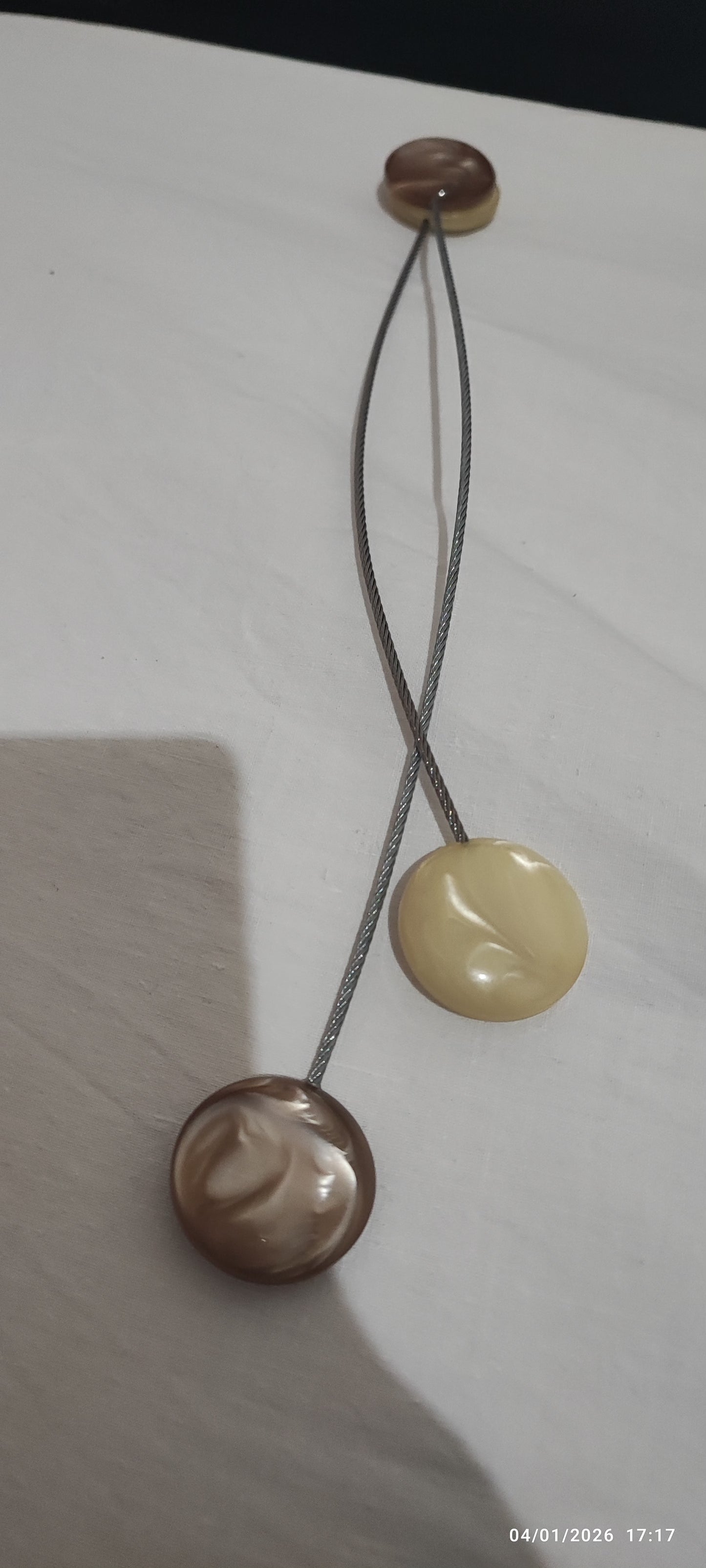 Calamita produzione italiana ferma tenda acciaio con calamita tonda