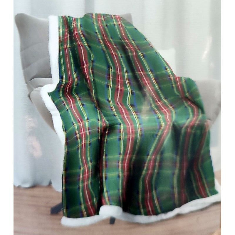 Plaid Fleece Printed Lambskin Scotland 2 Home Wishes